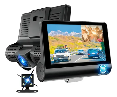 3 CAMARAS Y PANTALLA PARA AUTO TODO EN 1