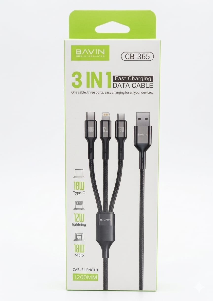 CABLE  MULTIPLE 3 EN 1 CARGA RAPIDA