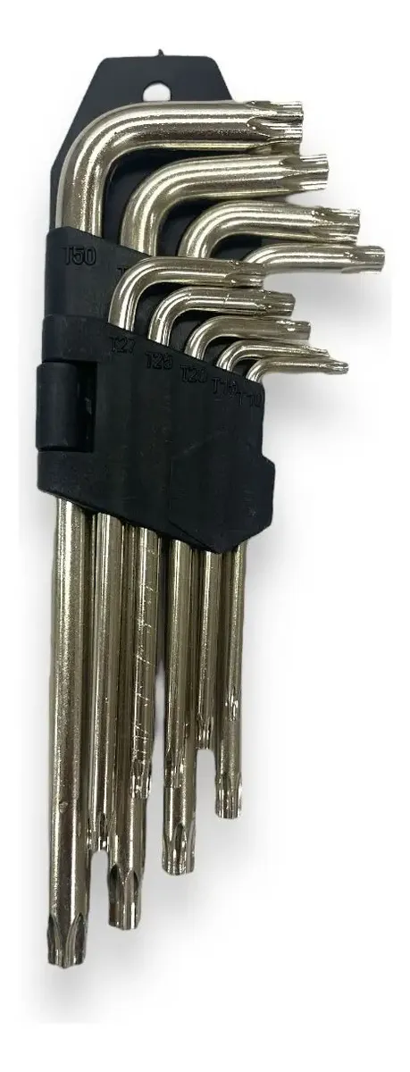 JUEGO LLAVES TORX LARGAS X 9 PCS